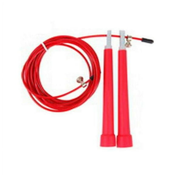 Speed Skipping Red Jump Rope Adjustable Fitness Wire Crossfit Exercise Gym Boxing
