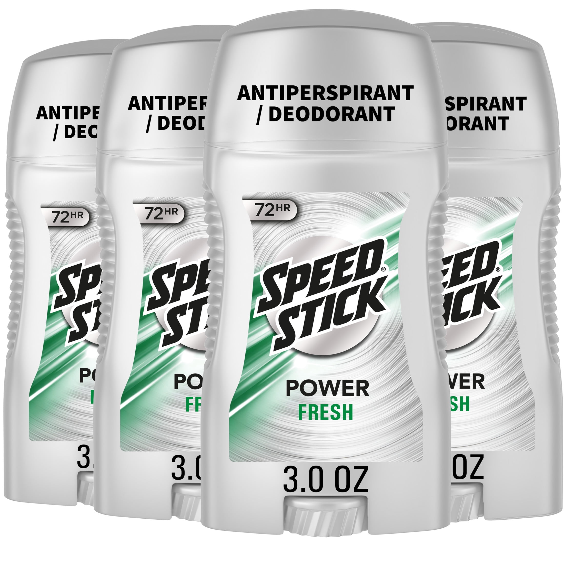 Speed Stick Power Antiperspirant Deodorant for Men, Fresh Scent, 3.0 oz Stick (4 Pack)