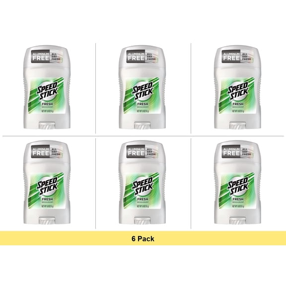 Speed Stick Deodorant, Fresh, 1.8 Oz - 6 Pack Bundle