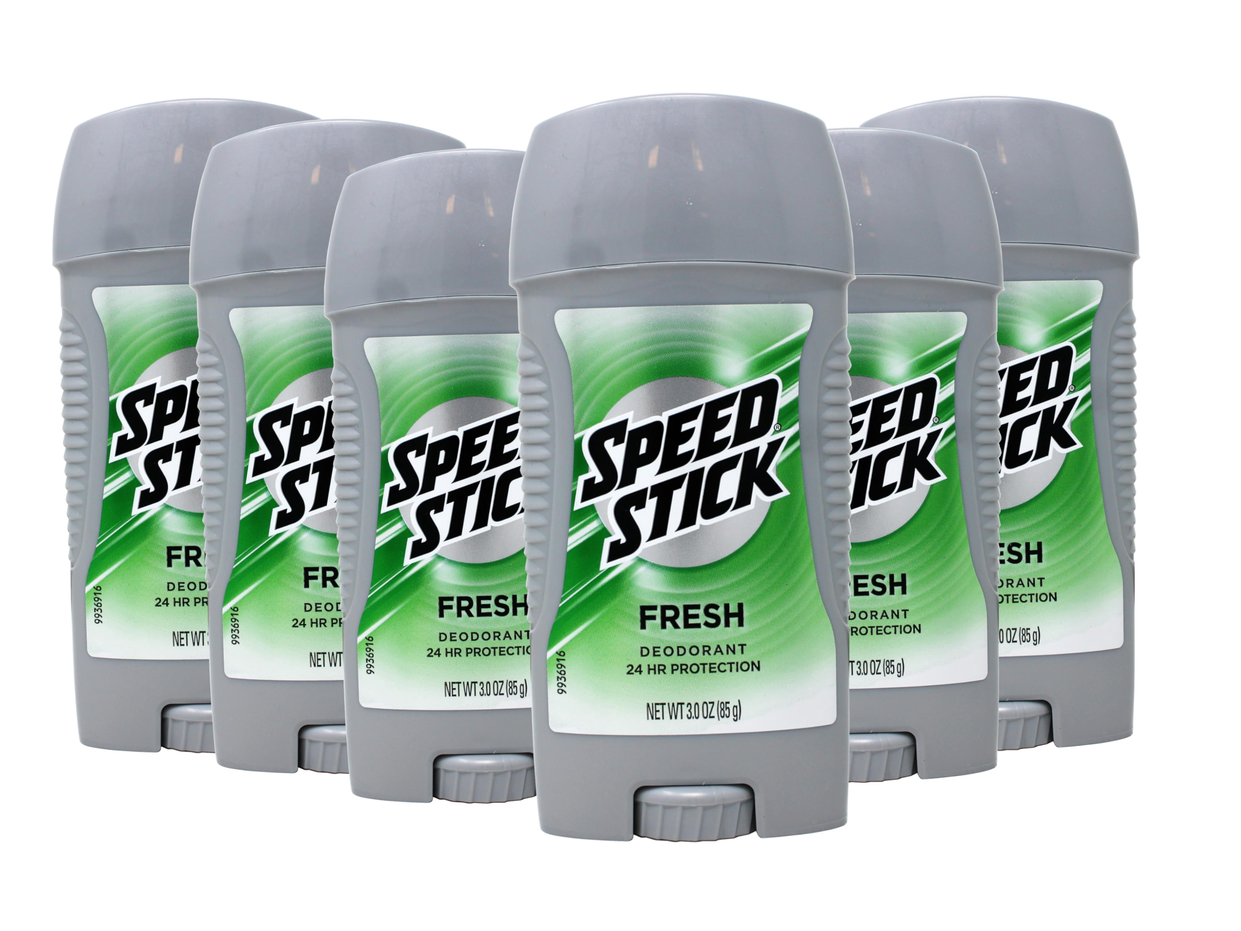 Speed Stick Fresh Deodorant 24 Hour Odor Fighting Formula Comfort Guard Applicator 3 oz (Pack of 6)
