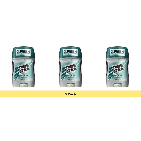 Speed Stick Deodorant Regular 1.8 oz - 3 Pack Bundle