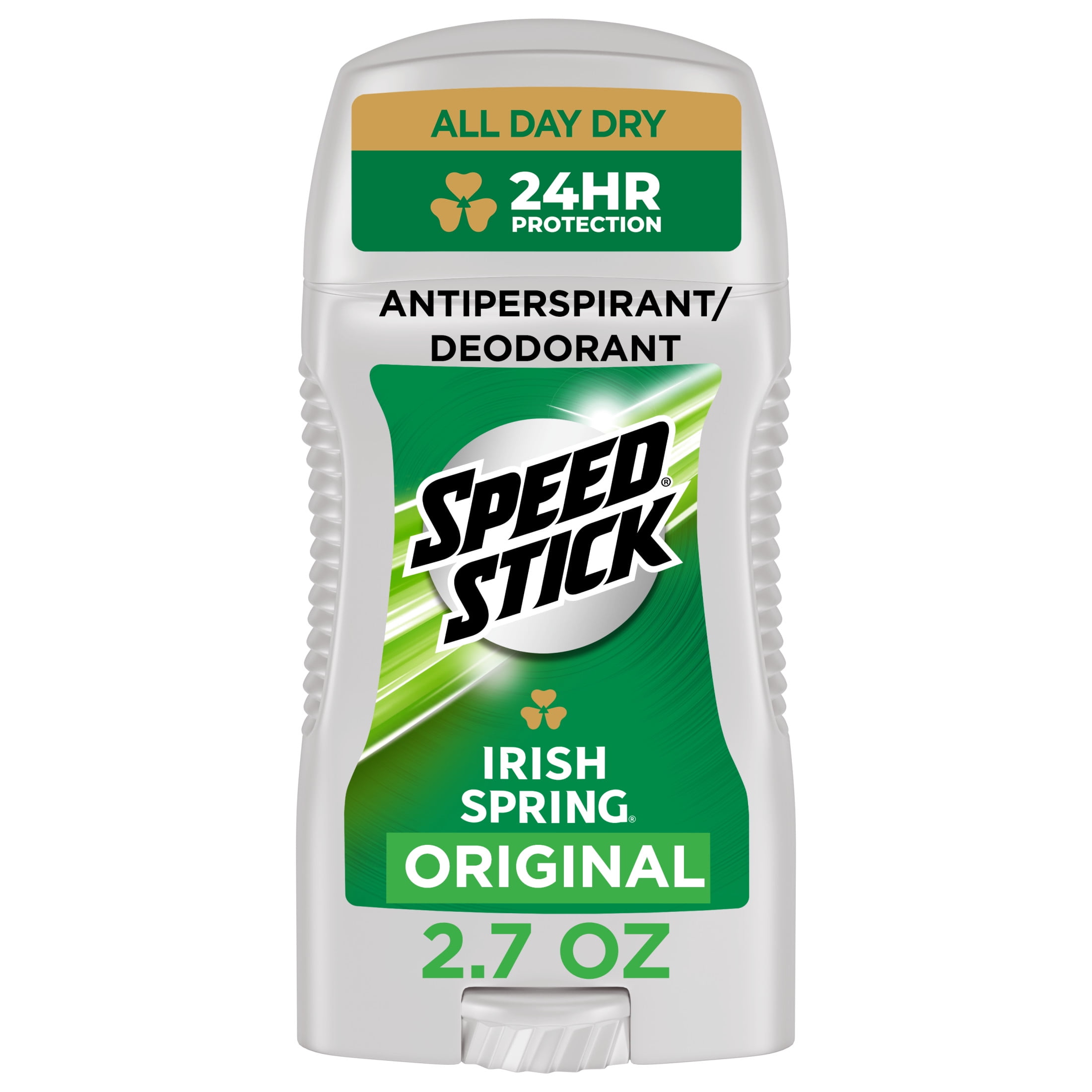 Speed Stick Irish Spring Antiperspirant Deodorant, Original - 2.7 oz, Male
