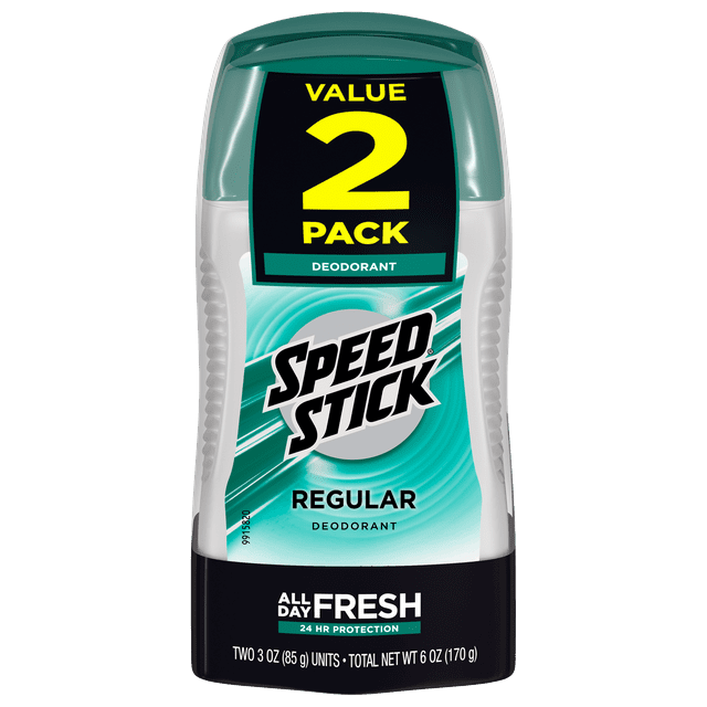 Speed Stick Men's Deodorant, Regular - 3 Ounce Twin Pack