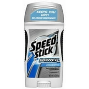 Speed Stick Power Anti-Perspirant Deodorant, Unscented 3 oz Pack of 2