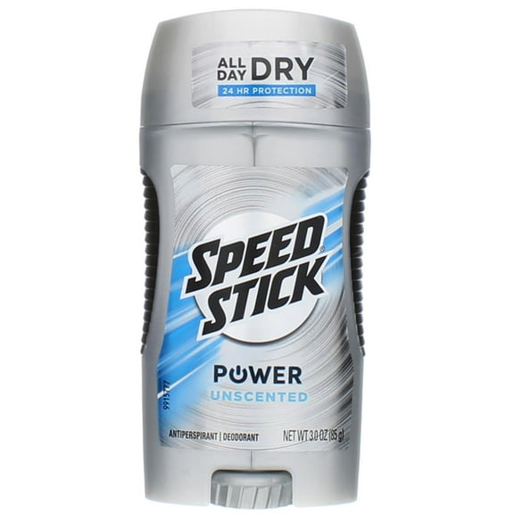 Speed Stick Power Anti-Perspirant Deodorant, Unscented 3 oz (Pack of 3)