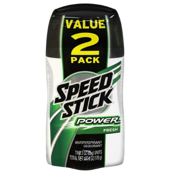 Speed Stick Power Antiperspirant Deodorant, Fresh (Pack of 2)