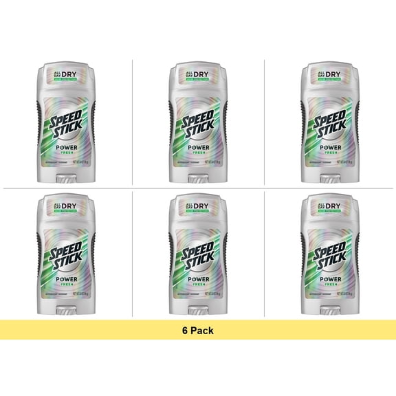 Speed Stick Power Solid Antiperspirant Deodorant Fresh 3 Oz - 6 Pack