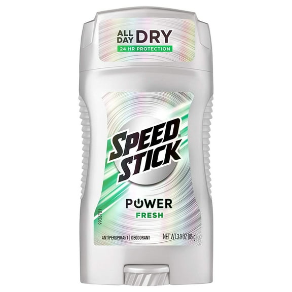 Speed Stick Power Solid Antiperspirant and Deodorant for Men, Fresh - 3 oz, 3 Pack