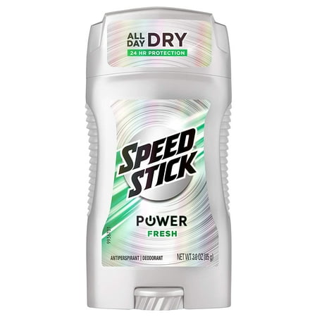 Speed Stick Power Solid Antiperspirant and Deodorant for Men, Fresh - 3 oz, 6 Pack