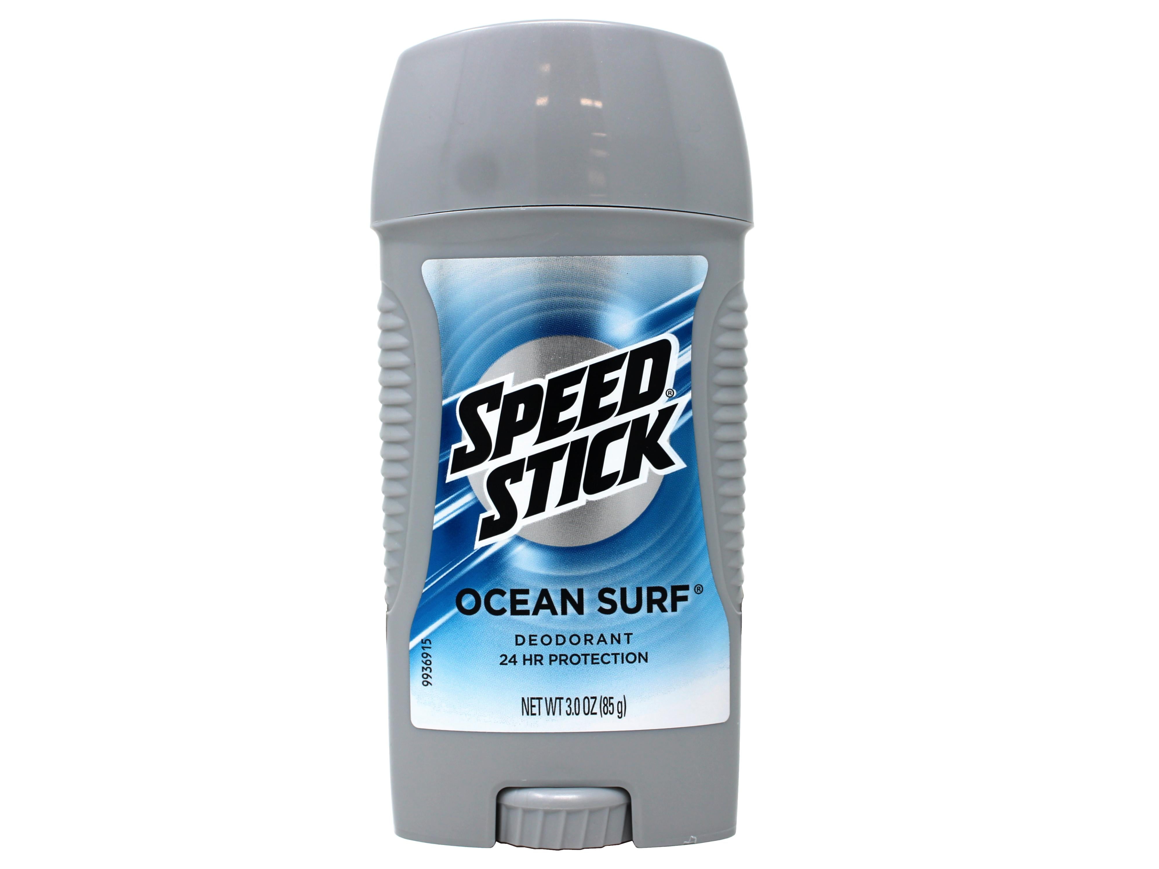 Speed Stick Clear Solid Deodorant, 24 HR, Ocean Surf, 3 OZ - 10 Pack