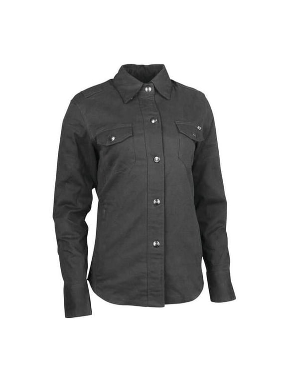 Speed & Strength 880430 Speed Society Womens Armored Shirt, Black - Small