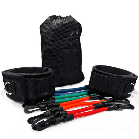 Speed and Strength Leg Resistance Bands | Includes Speed 101 and Agility FX Digital Training Programs - Sizes for Youth, Intermediate, and Advanced Athletes