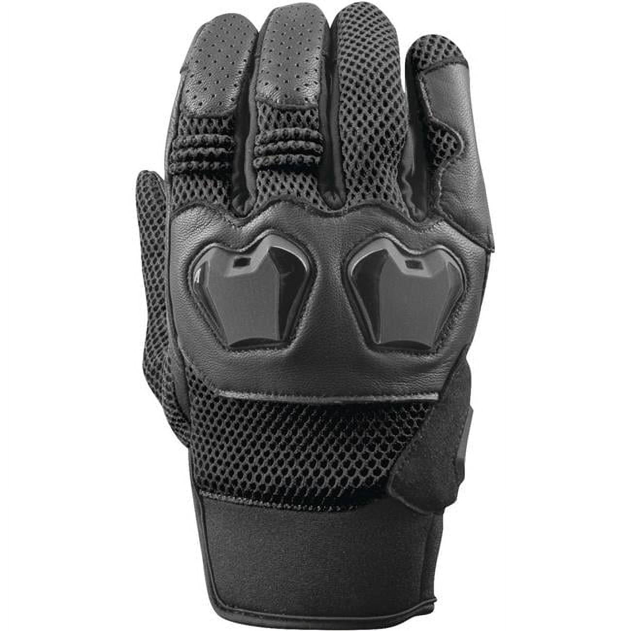 Speed & Strength Moment of True Mens Leather/Textile Motorcycle Gloves Black MD