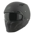 thumbnail image 1 of Speed & Strength SS2400 Solid Open Face Motorcycle Helmet Black LG, 1 of 4