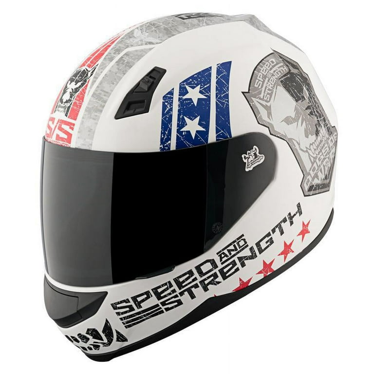 Speed Strength SS700 Dogs of War Helmet Red White Blue XS 877610