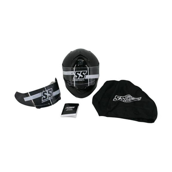Speed & Strength 880490 SS900 Solid Speed Full Face Helmet, Gloss Black - Extra Large