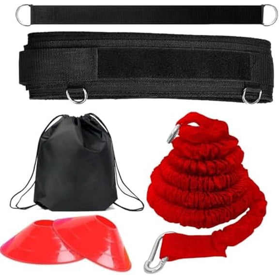 Speed Training Equipment, Resistance Bungee Band Multi-Sport Exercise Set Improve Focus Explosive Agility Power Strength Vertical Jumping Basketball Tennis Football Volleyball