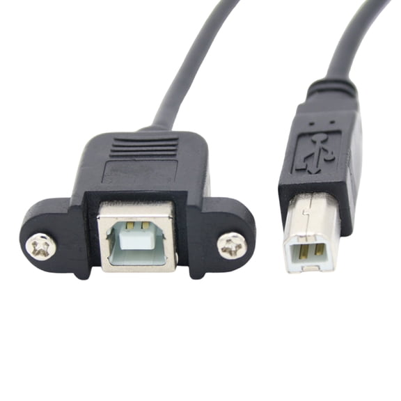 Speed USB2.0 Type B Male to Female Extension Cable for Printers and Scanners with Durability Materials 30/50/100cm