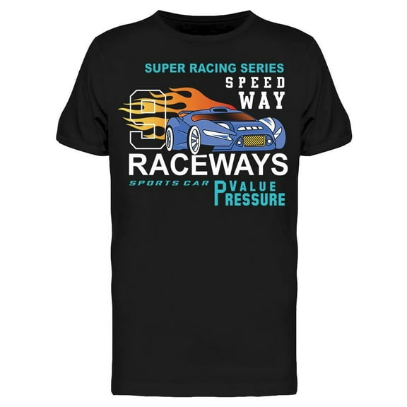 Speed Way, Raceways T-Shirt Men -Image by Shutterstock, Male x-Large