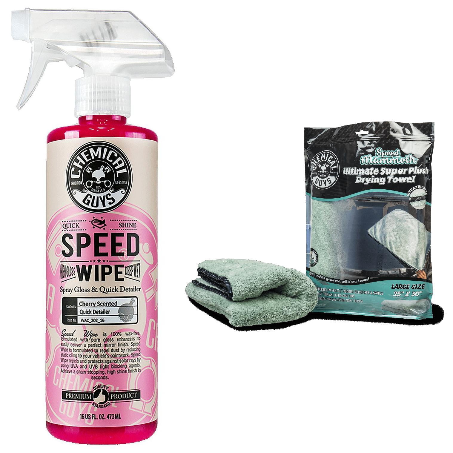 Chemical Guys Speed Wipe + Gray Towel