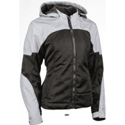 Speed and Strength Starstruck Mesh Jacket Grey/Black Womens - 2XL