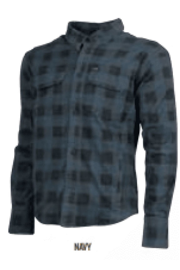 True Grit Armored Motoshirt Navy/Black - Medium