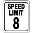 thumbnail image 1 of Speed limit 8 Aluminum Composite Sign, 20"x24", 1 of 1