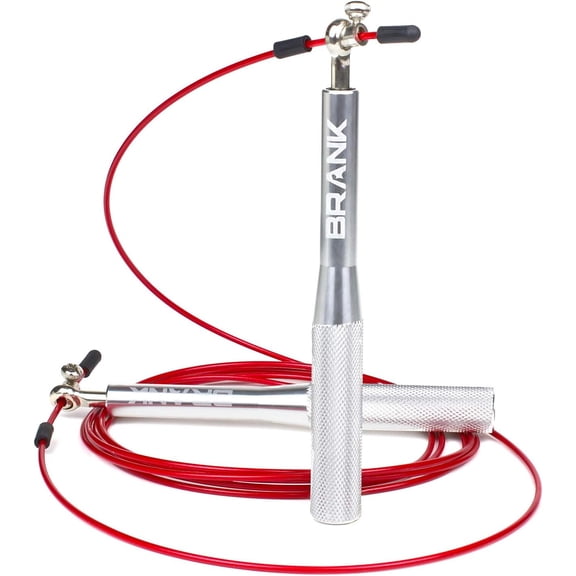 Speed rope set incl. 3 steel spare cables | Ideal for Crossfit, fitness, boxing and easy double under Jump ropes fitness women men premium bearing balls Unbreakable handles