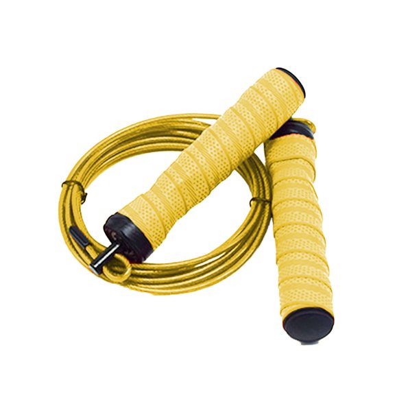 SpeedAdjustable Jumping Ropesfor Double Unders, Exercise Fitness Workout, Weight Loss - yellow