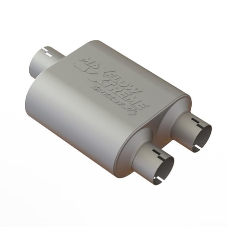 SpeedFX 50301M2 Stainless Steel Oval Exhaust Muffler