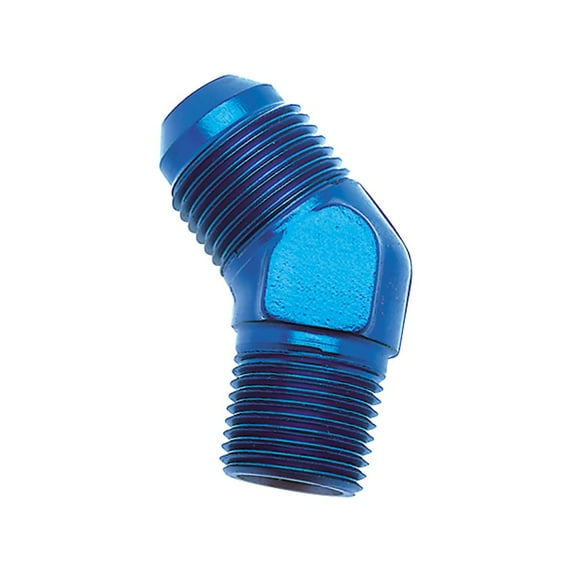 SpeedFX 560423BK Adapter Fitting 45 Degree Black -4AN x 1/8 Inch NPTF Single