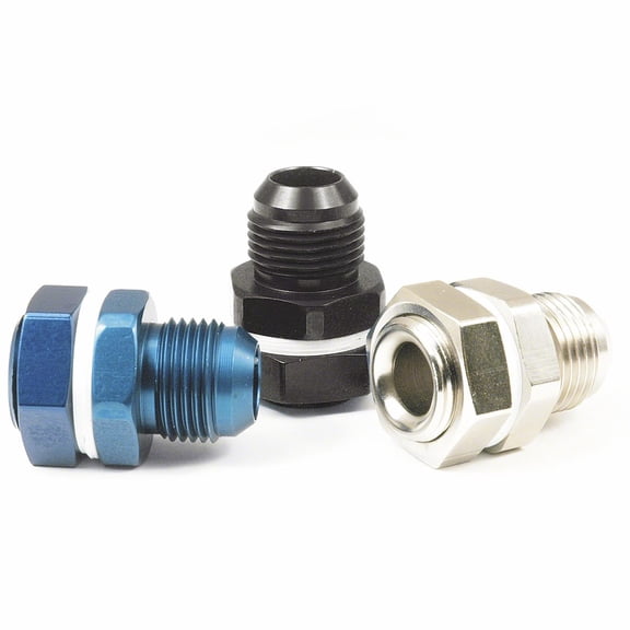 SpeedFX 579010 Coupler Fitting; Fuel Cell Bulkhead; Straight; -10AN; Blue;Single