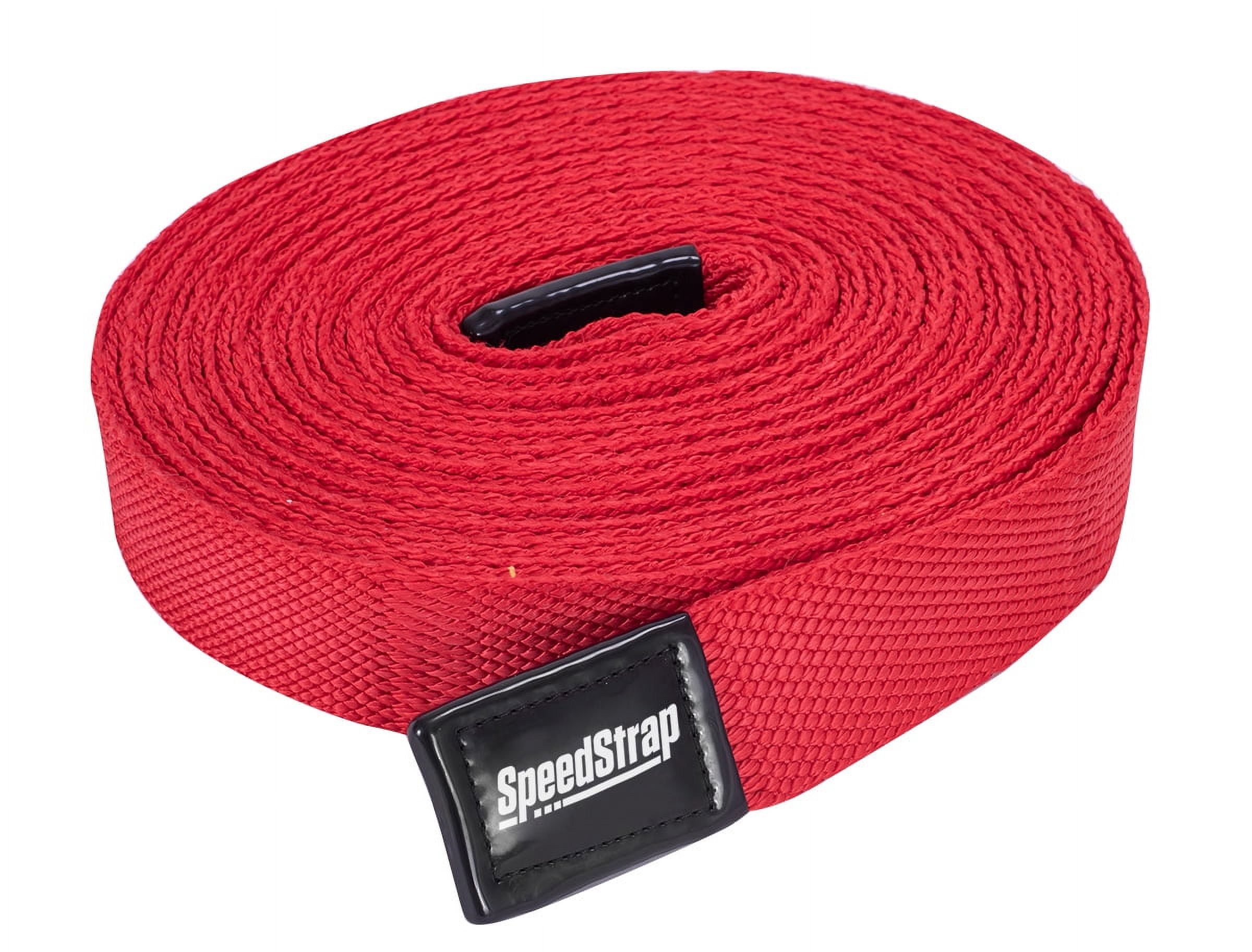 Grehge Heavy Duty Recovery Tow Strap 2" X 10' - 10,000 Lb Break Strength, Polyester, Tree Saver With Reinforced Loops