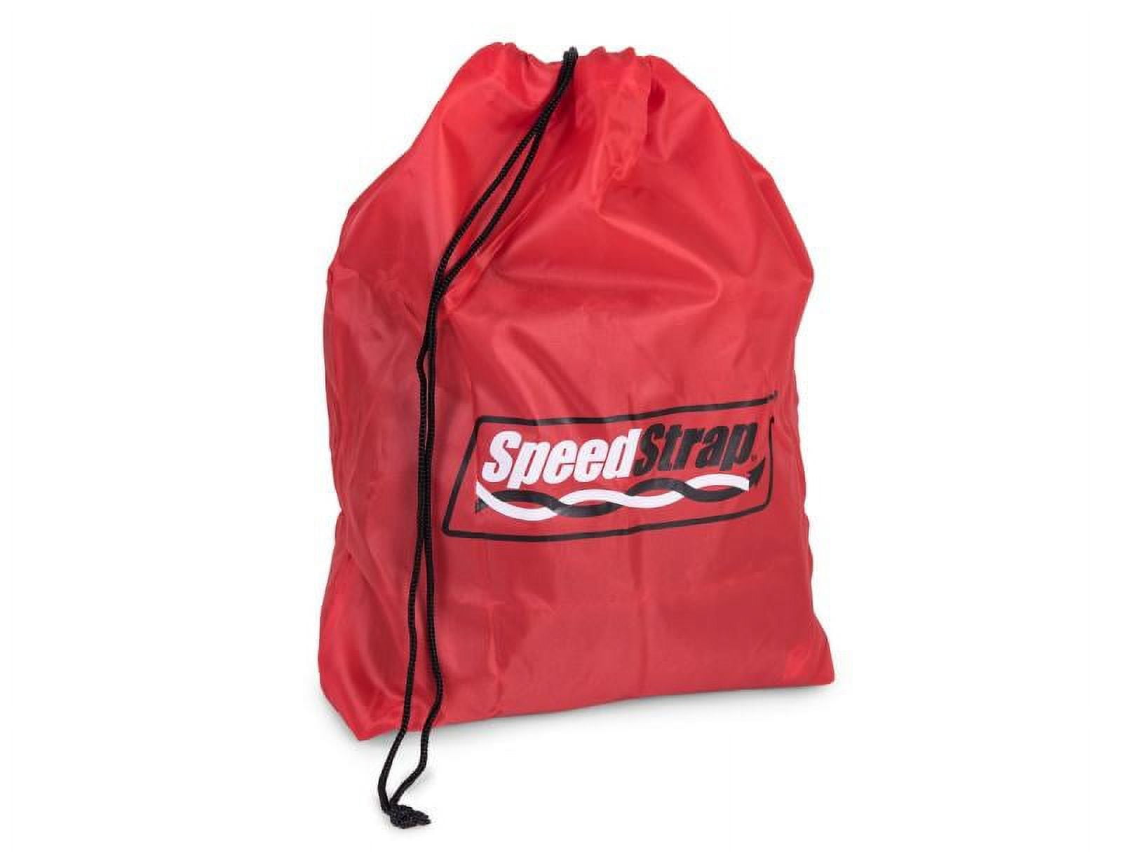 SpeedStrap Drawstring Storage Bag – Store and Protect Recovery Straps up to 50' - Red