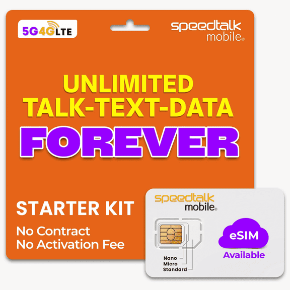 SpeedTalk Mobile Unlimited Talk & Text Starter Kit
