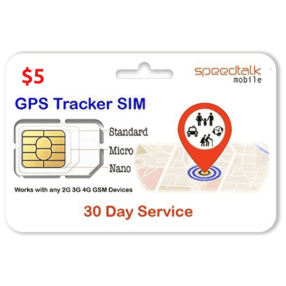 SpeedTalk Mobile GPS Tracker SIM Card Kit