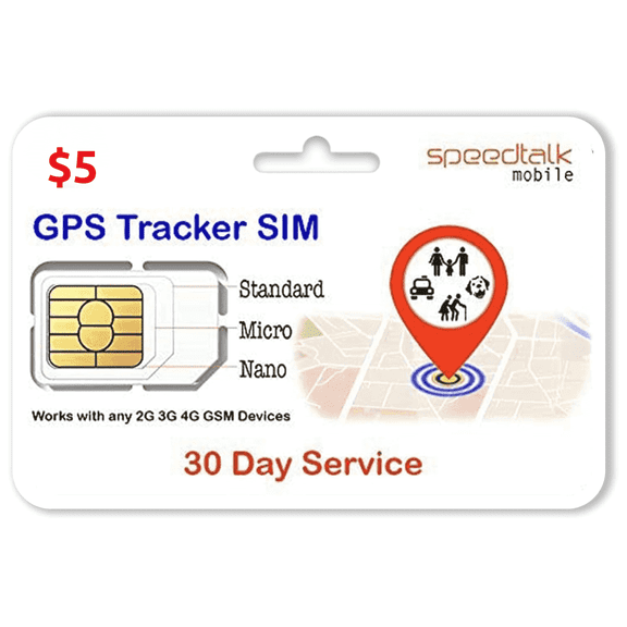 SpeedTalk Mobile GPS Tracker SIM Card Kit