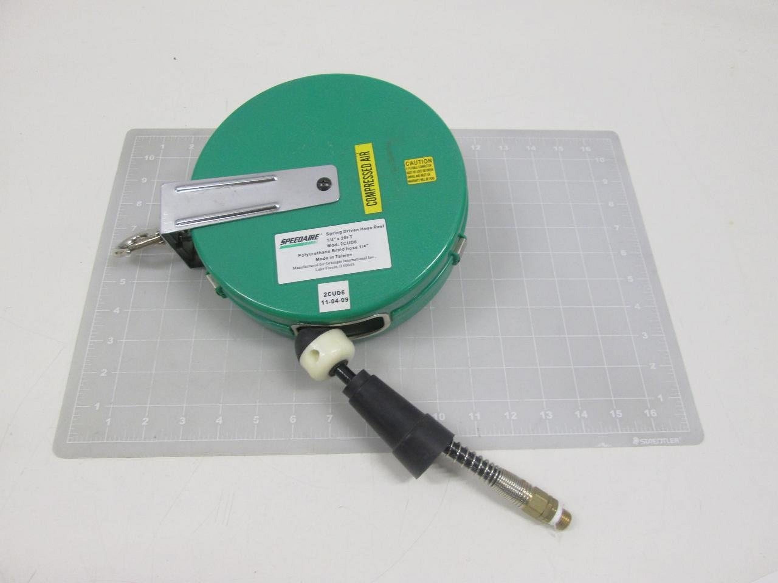 Speedaire, 2CUD6, Hose Reel, 1/4 In., 20 ft., 200 psi CA3