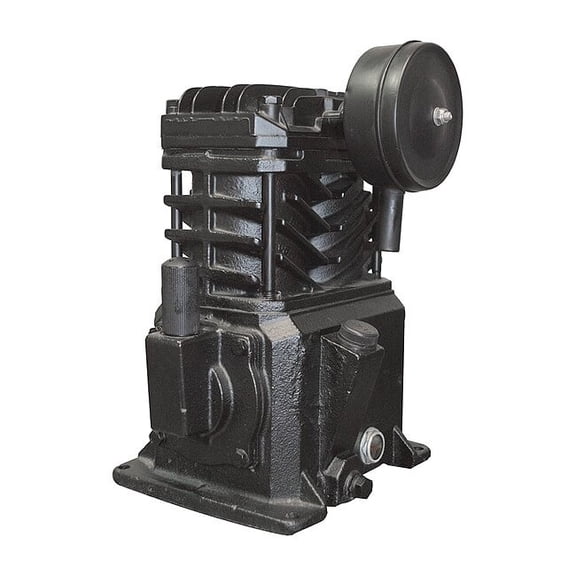 Air Compressor Pump, 2 hp, 3 hp, 1 Stage, 8.5 oz Oil Capacity, 2 Cylinder