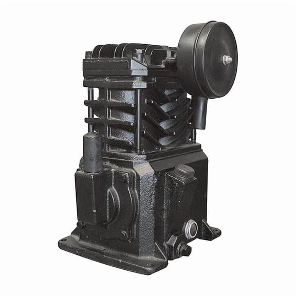 Air Compressor Pump, 2 hp, 3 hp, 1 Stage, 8.5 oz Oil Capacity, 2 Cylinder 2WGX7