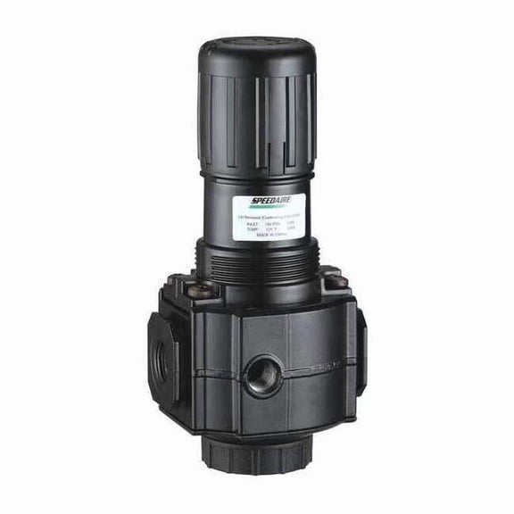 Compressed Air Regulator, Aluminum, 3/4 in NPT, 220 cfm, 300 psi Max Op Pressure 4ZM23