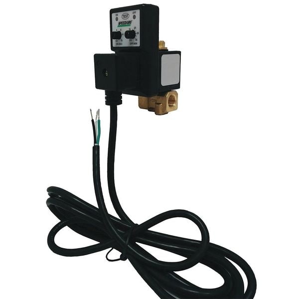 Speedaire 1/4 in NPT Brass Electric Auto Drain Valve