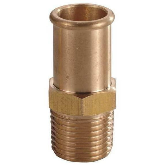 Speedaire Beaded Fitting,Brass,3/8"NPTx5/8"Barb 6AFH7