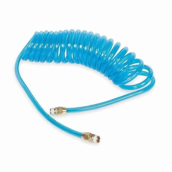 Speedaire 3/8" ID x 30 ft Polyurethane Coiled Air Hose 125 PSI BL 1VEK8