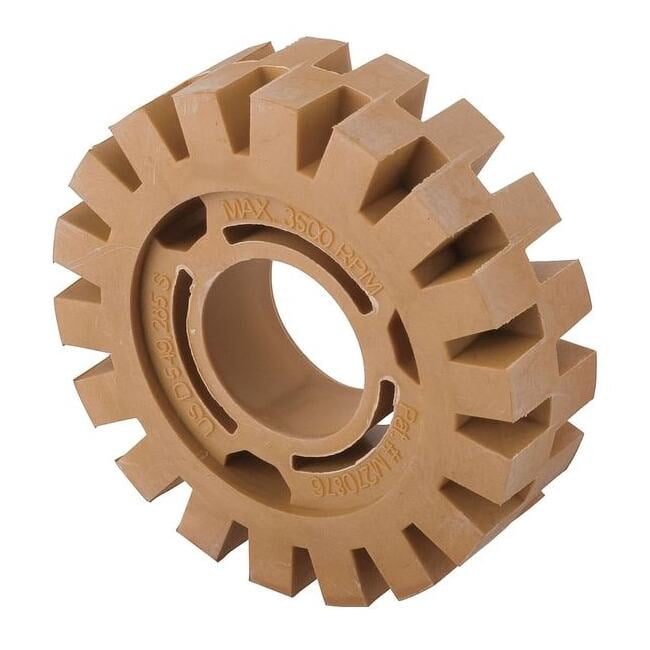 Eraser Wheel, 4", Rubber, 4000 RPM 21AC18