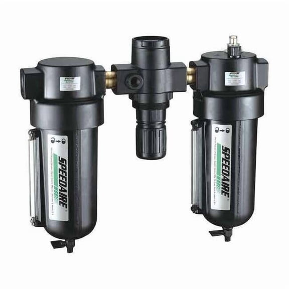 Speedaire Filter/Regulator/Lubricator, 5 to 150 psi 4ZM03