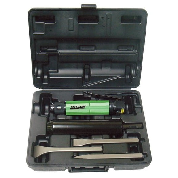 Speedaire Needle and Chisel Scaler Kit,4,600 bpm 12V732