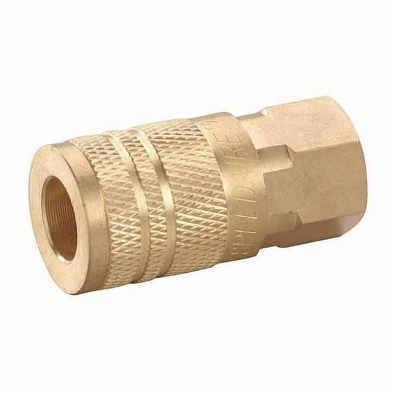 Quick Connect Hose Coupling, 1/4 in Body Size, 1/4 in Hose Fitting Size, Sleeve, Socket, 30E709