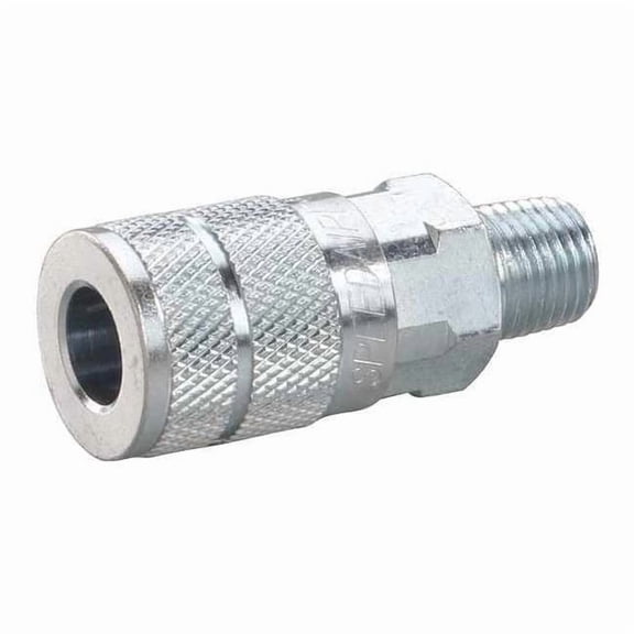 Quick Connect Coupler Socket, Automotive/Tru-Flate, 3/8 in MNPT, Steel, 3/8 in Body 30E745