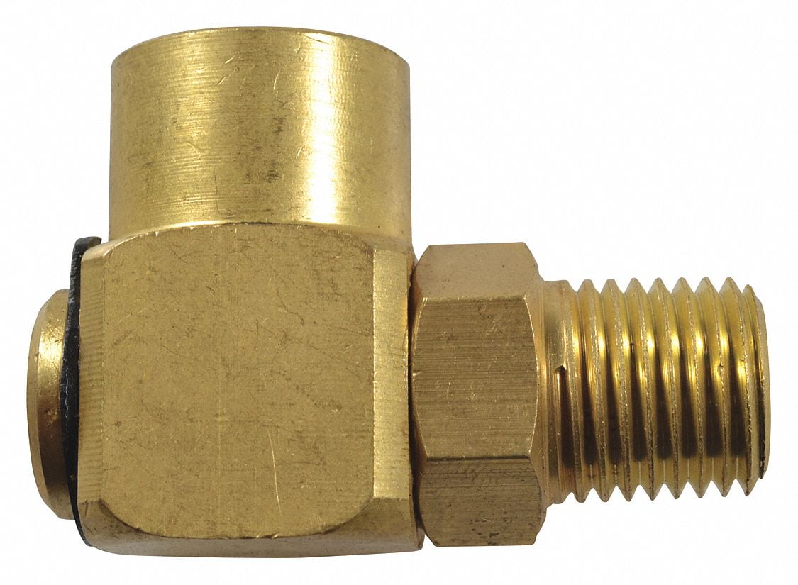 Speedaire TT2CUA71G Swivel, 90 Deg, Steel, 1/2 in FNPT Inlet